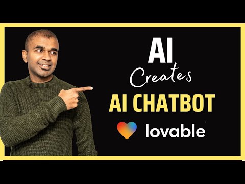Create End to End AI Chatbot using Lovable.dev in 5 Mins!